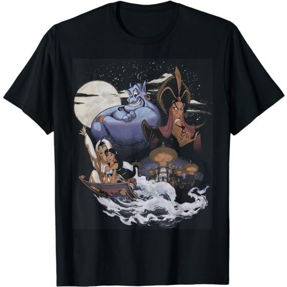 Disney Aladdin Winds Of Agrabah Main Cast Unisex T-shirt Gift For Fan - Picture 1 of 4